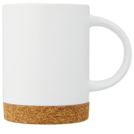 Taza de cerámica de 425 ml con base de corcho Ecológica Personalizada 6100901