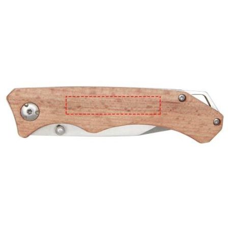 Navaja de madera con clip para cinturón Ecológico Personalizado 6104536