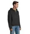 Sudadera capucha cremallera hombre 280g bolsillos YKK - Imagen 3