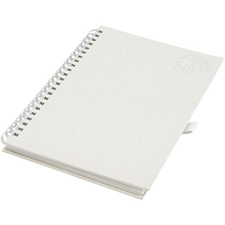 Libreta A5 con espiral fabricada a partir de cartones de leche recilados Ecológica Personalizada 6107783