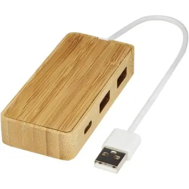 Hub USB de bambú Ecológico Personalizado 6124306