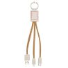 Cable de carga 3 en 1 de paja de trigo y corcho Ecológica Personalizada 6124294 - Imagen 7