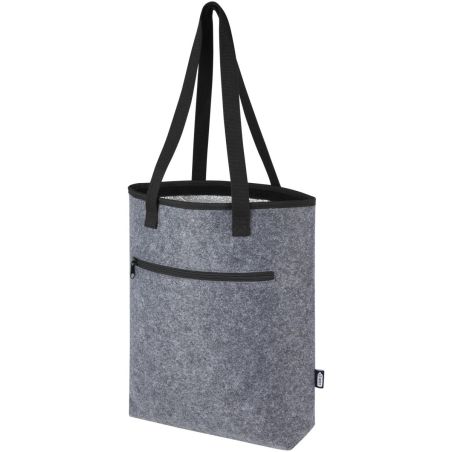 Bolsa Tote isotérmica de fieltro reciclado GRS de 12 L Ecológica Personalizada 6210743