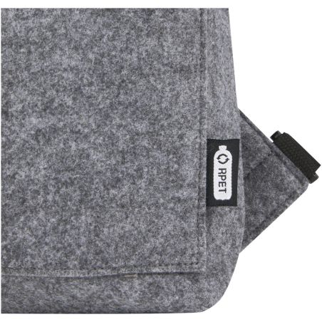 Bolsa para bicicleta enrollable de fieltro reciclado GRS de 13 L Ecológica Personalizada 6120663