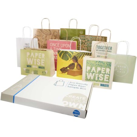 Kit de muestras de bolsas de residuos agrícolas y de papel kraft Ecológica Personalizada 61PW003
