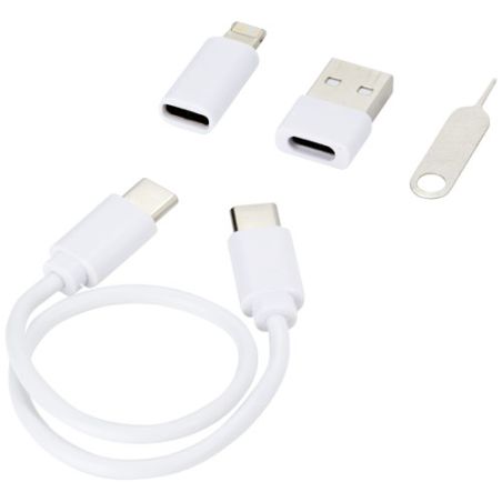 Cable de carga modular de plástico reciclado con soporte para teléfono Ecológico Personalizado 6124361