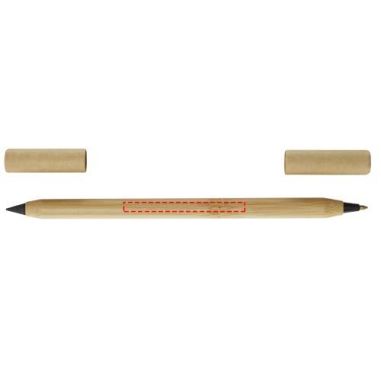 Set bolígrafos de bambú (tinta negra) Ecológico...