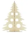 Árbol Navidad madera DIY acuarelas pincel FSC decoración - Imagen 5