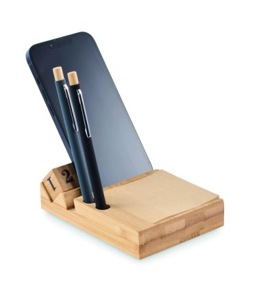 Calendario sobremesa de bambú Ecológica...