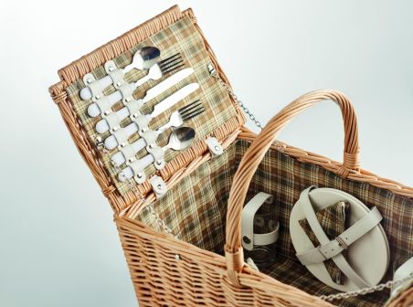 Cesta de picnic para 4 personas Ecológica Personalizada 7MO6194