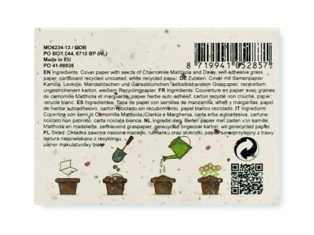 Bloc de notas semillas hierba Ecológica Personalizada 7MO6234
