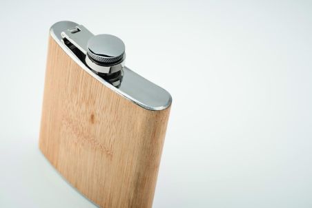 Petaca de bambú 170ml Ecológica Personalizada 7MO6356