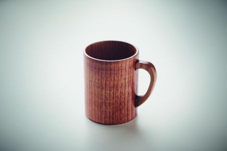 Taza de madera de roble 280 ml Ecológica Personalizada 7MO6363