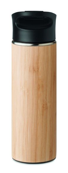 Botella bambú doble pared Ecológica Personalizada 7MO6371