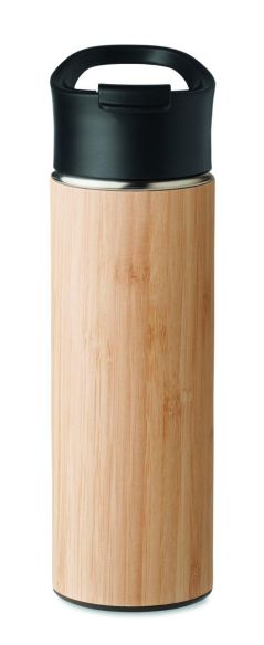 Botella bambú doble pared Ecológica Personalizada 7MO6371