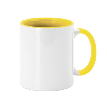 Taza de cerámica blanca de 350 ml