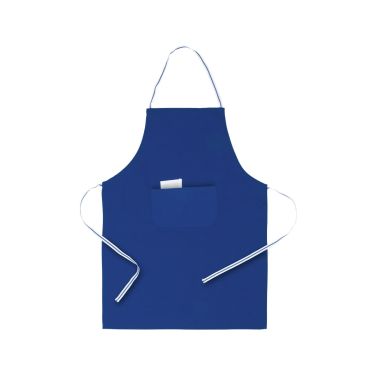 Delantal TC algodón poliéster bolsillo doble cintas 90x65