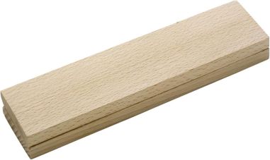 Set bolígrafo portaminas madera haya arce estuche metal