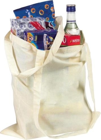 Bolsa algodón 120 g/m² asas largas