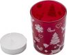 Vaso de cristal con vela y decorado navideño. Ecológico Personalizado 105039 - Imagen 2