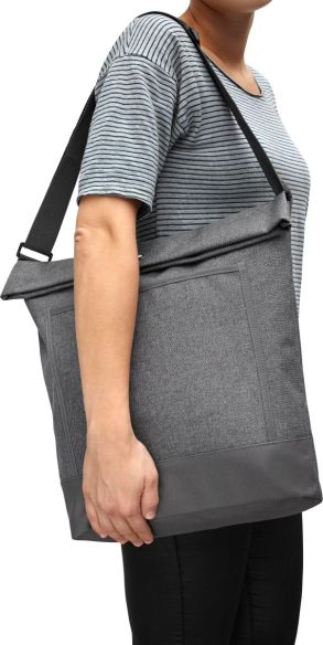 Bolsa loneta polycanvas 600D velcro bolsillo cremallera