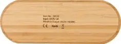 Cargador doble inalámbrico de bambú Ecológico... - Producto ecológico