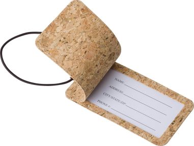 Identificador de maletas de corcho con elástico