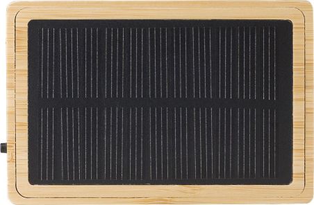 Altavoz bambú solar USB-C 500 mAh