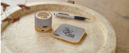 Altavoz bambú RPET USB-C 300 mAh