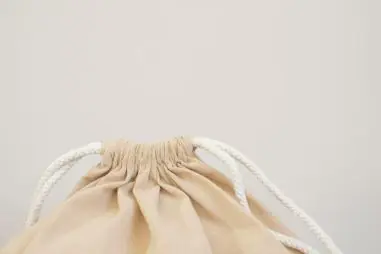 Mochila de algodón reciclado con cordones Ecológica Personalizada 101039470