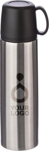Termo inox 500 ml doble pared taza tapa 130 ml caja