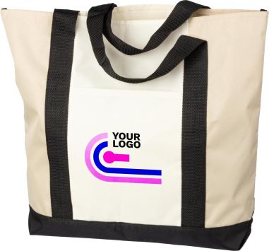 Bolsa rPET 600D compartimento superior bolsillo etiqueta