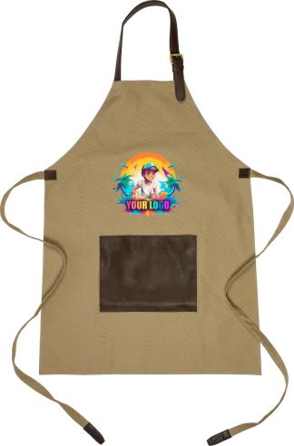 Delantal lona 450 g/m2 bolsillo rPET correa repelente agua