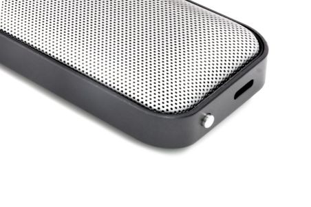 Altavoz Nano aluminio gamuza vegana TWS