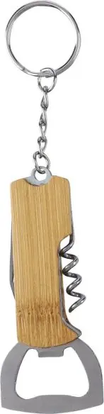 Llavero con multiherramienta de bambú Ecológico Personalizado 101171144