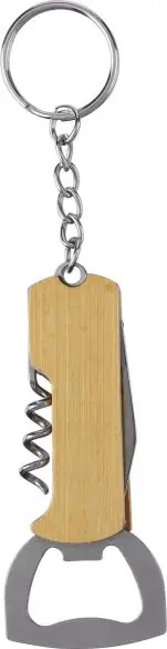 Llavero con multiherramienta de bambú Ecológico Personalizado 101171144