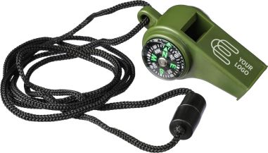 Silbato PP 90 dB con brújula y termómetro