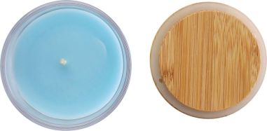 Vela cristal vainilla 120 g tapa bambú
