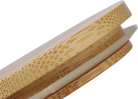 Vela cristal vainilla 120 g tapa bambú