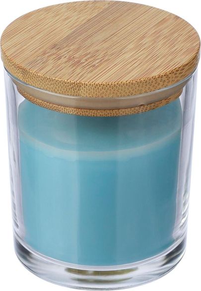 Vela cristal vainilla 120 g tapa bambú