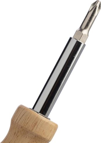 Set destornilladores madera caucho con puntas