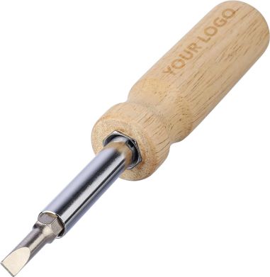Set destornilladores madera caucho con puntas