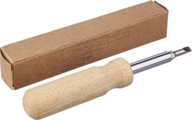 Set destornilladores madera caucho con puntas
