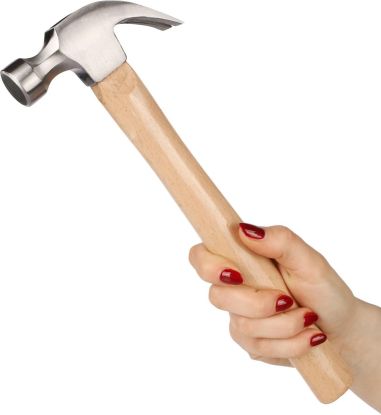 Martillo mango madera de haya cabeza acero funda kraft