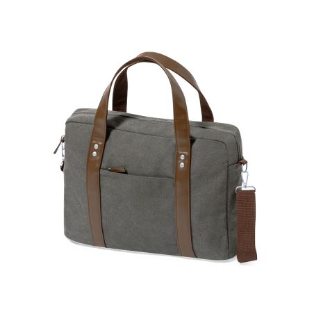 Portadocumentos bandolera canvas 475 g/m2 compartimento 15"