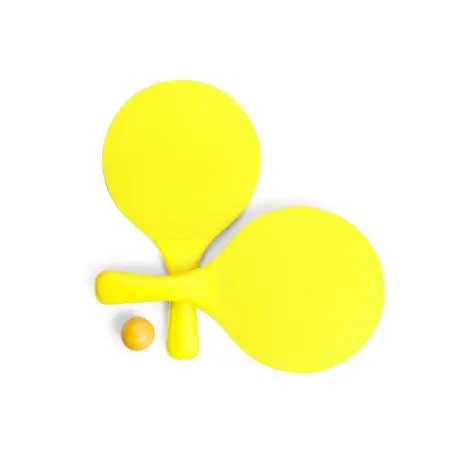Palas playa madera natural mango reforzado bolsa pelota