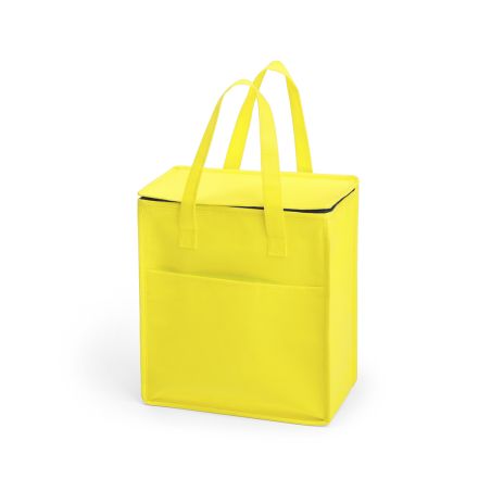 Nevera non-woven aluminio 9.5L bolsillo asas 5 kg
