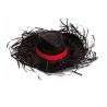 Sombrero paja cinta interior flecos filagarchados - Imagen 1