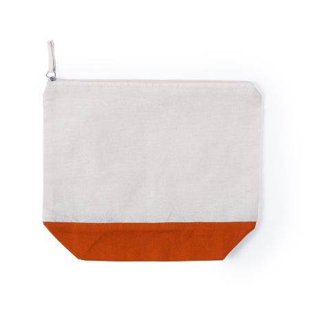 Neceser algodón 140g/m2 bicolor cremallera tirador cromado