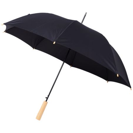 Paraguas automático RPET reciclado 23" mango madera